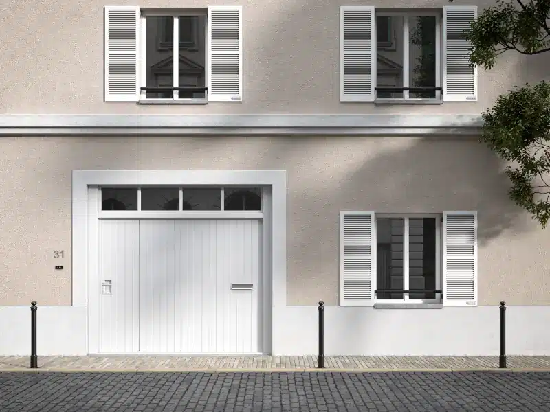 porte de garage sectionnelle - Fenêtres du Léman